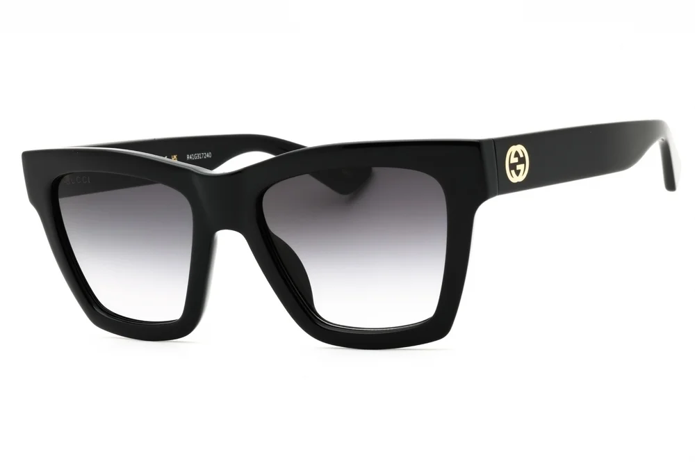 NWT Gucci GG1714S-001 Black Cat-Eye 54mm Sunglasses